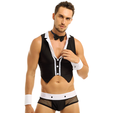 Men's Sexy Role Play Costumes Lingerie / Hollow Out See-Through Party Underwear - EVE's SECRETS